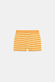 Short en maille rayée
