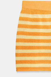 Short en maille rayée