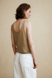 Top en maille à bretelles Caramel London x