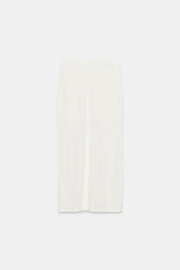 Jupe midi en maille fine