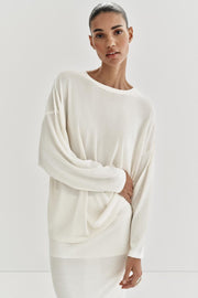 Pull oversize en maille fine