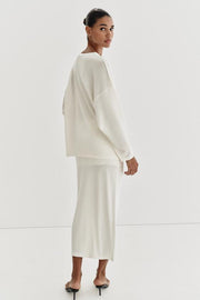 Pull oversize en maille fine