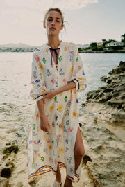 Robe longue imprimée