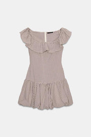 Robe combinaison à carreaux vichy