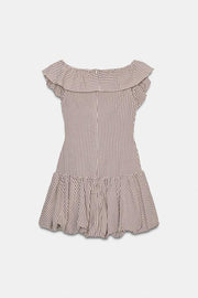 Robe combinaison à carreaux vichy