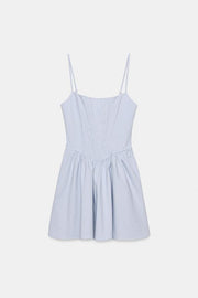 Robe corset à volume et carreaux vichy