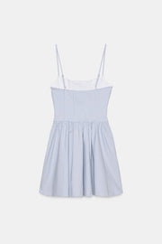 Robe corset à volume et carreaux vichy