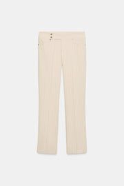 Pantalon droit à fines rayures