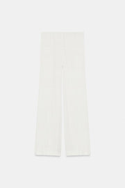 Pantalon coupe évasée satiné