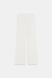 Pantalon coupe évasée satiné