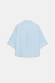 Chemise courte en lin