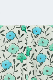 Jupe midi à fleurs en lin Édition limitée