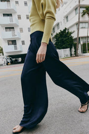 Pantalon fluide satiné