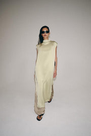 Robe satinée à brandebourgs ZW Collection