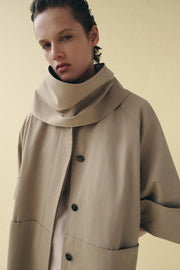 Trench oversize effet foulard ZW Collection Édition limitée