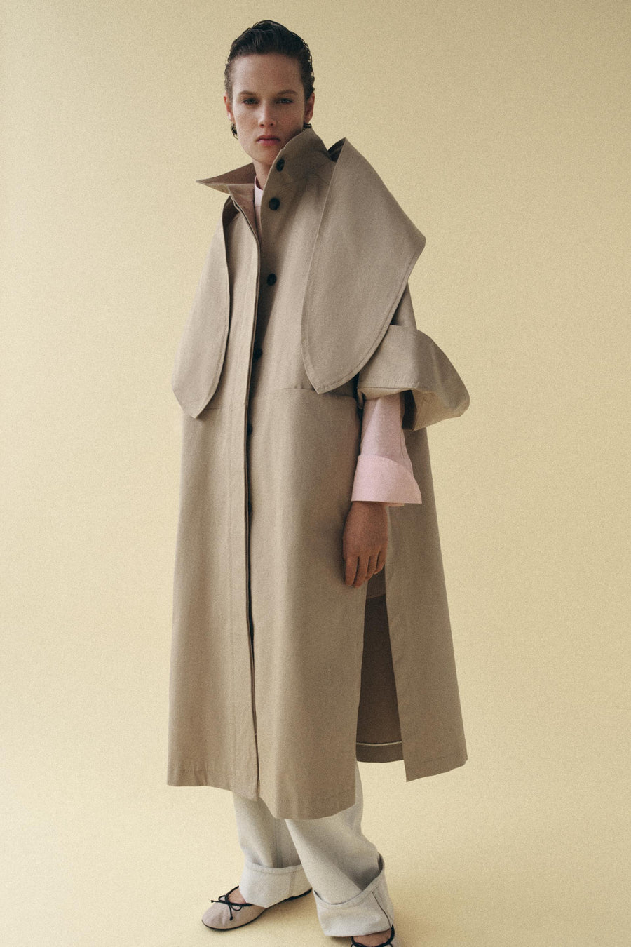 Trench oversize effet foulard ZW Collection Édition limitée