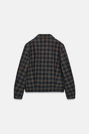 Veste croisée à carreaux ZW Collection
