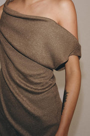Top texturé asymétrique
