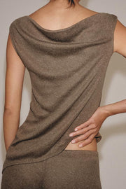 Top texturé asymétrique