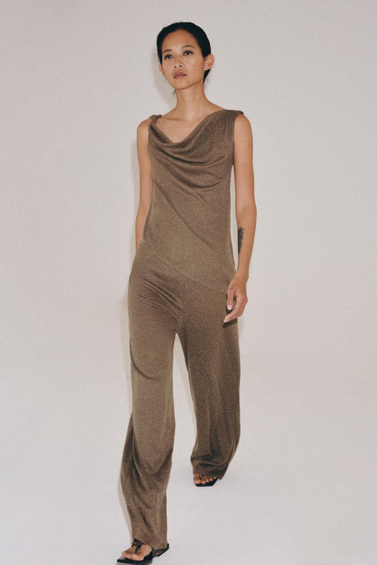 Pantalon droit texturé