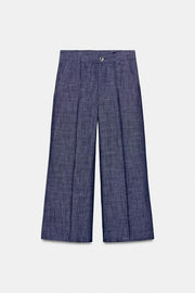 Pantalon-culotte taille haute ensemble