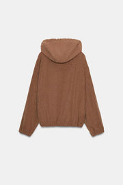 Veste bomber à capuche