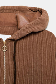 Veste bomber à capuche