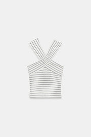 Top croisé bouclé