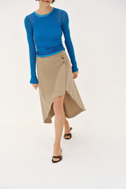 Jupe midi asymétrique
