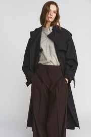 Trench à carreaux ZW Collection Édition limitée