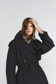 Trench à carreaux ZW Collection Édition limitée