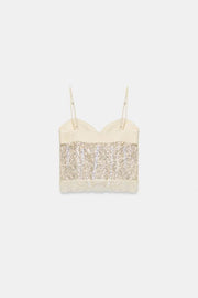 Top corset à sequins