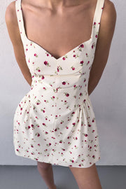 Robe volumineuse à imprimé floral