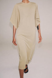 Robe midi en coton