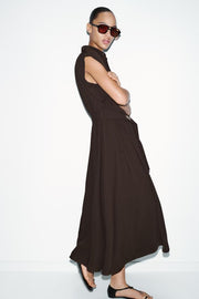 Robe midi avec ceinture