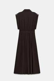 Robe midi avec ceinture