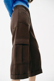 Pantalon cargo capri