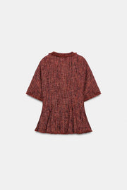 Top peplum effiloché ZW Collection