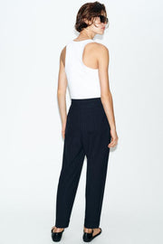 Pantalon à fines rayures