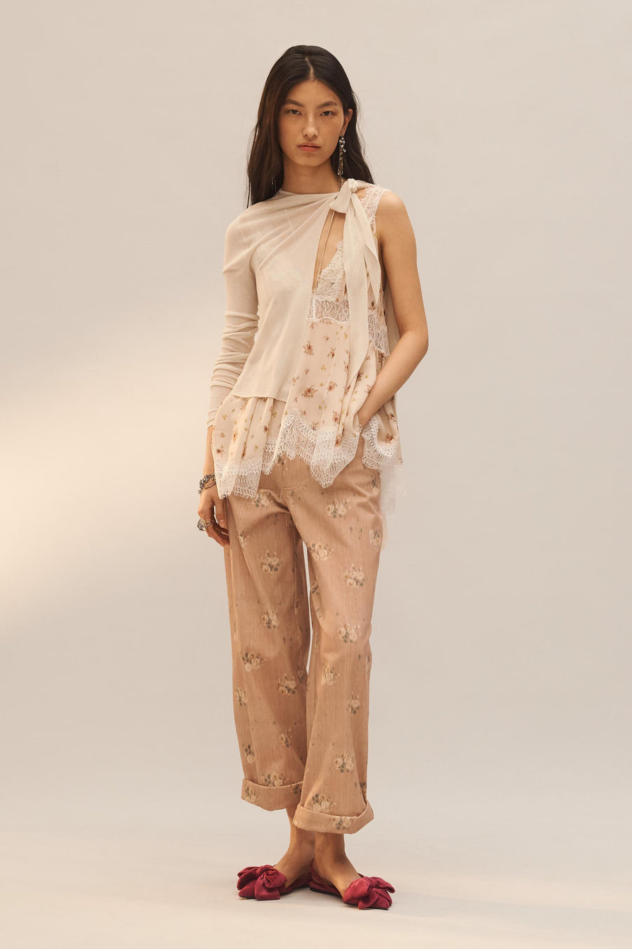 Pantalon imprimé à fleurs Édition limitée
