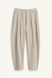 Pantalon à rayures en mélange de lin Édition limitée