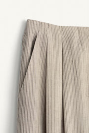 Pantalon à rayures en mélange de lin Édition limitée