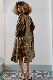 Veste longue kimono à sequins