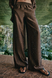 Pantalon fluide à sequins
