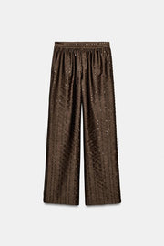 Pantalon fluide à sequins