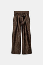 Pantalon fluide à sequins