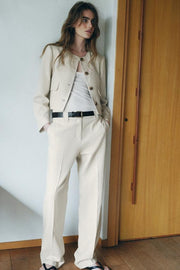 Blazer en tissu texturé