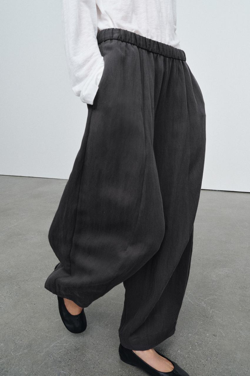 Pantalon coupe barrel ZW Collection