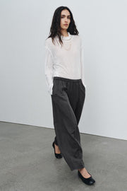Pantalon coupe barrel ZW Collection