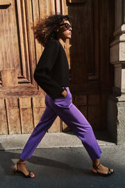 Pantalon droit avec ceinture